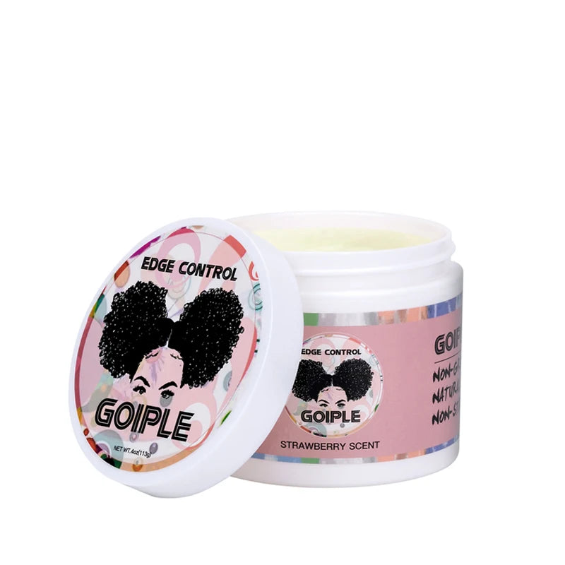 GOIPLE Long Lasting Hold Edge Control Gel for Black 4C Non-greasy Styling Wax Tame Frizz Slick Baby Hair Broken Finishing Cream