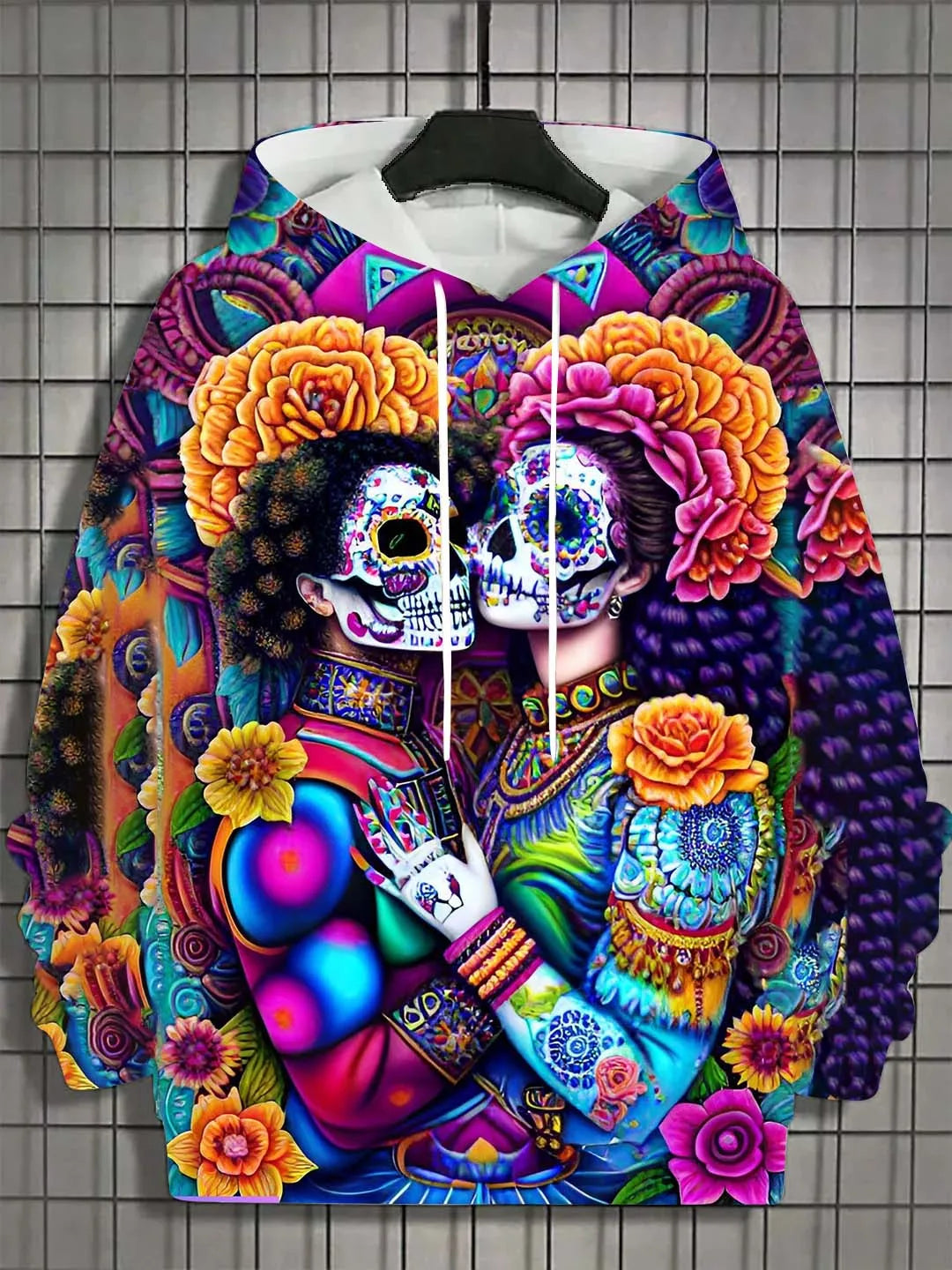 Women's Hoodie for Girls Autumn Fashion Men's Long Sleeve Tops Casual Women Clothes Horror Undead Woman Pattern 3D Unisex Tops