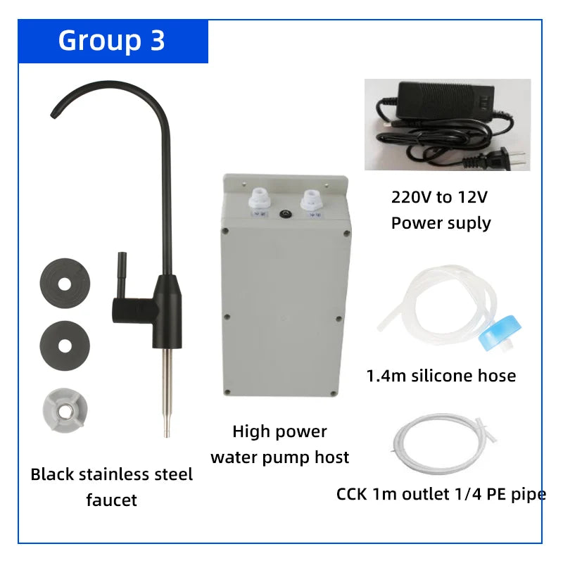 New 2.7L/ min Electric Water Pump Faucet Galley Automatic Automatic Faucet Caravan Motorhome Boat Bottled Water Pump for Kitchen