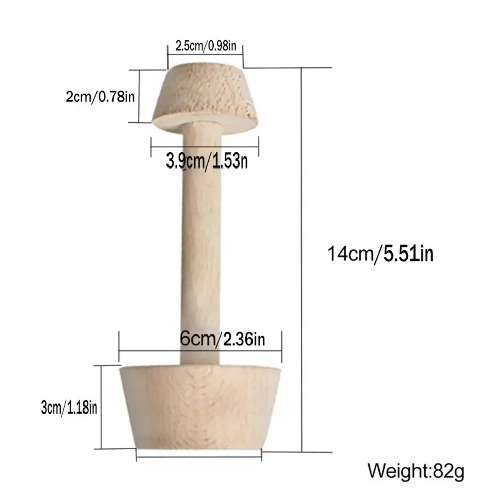 Premium Wooden Egg Tart Mold Double Side Tart Tamper Pastry Shaped Pusher For Baking Eggtart Pies Cake Kitchen Gadgets Tools