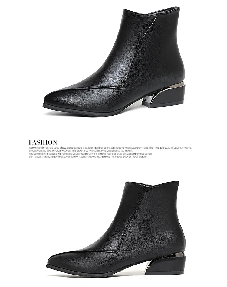 Autumn and Winter 2024 Women Boots British Style Fashion Boots for Women New Thick Heeled Oversized Fashion Short Boots