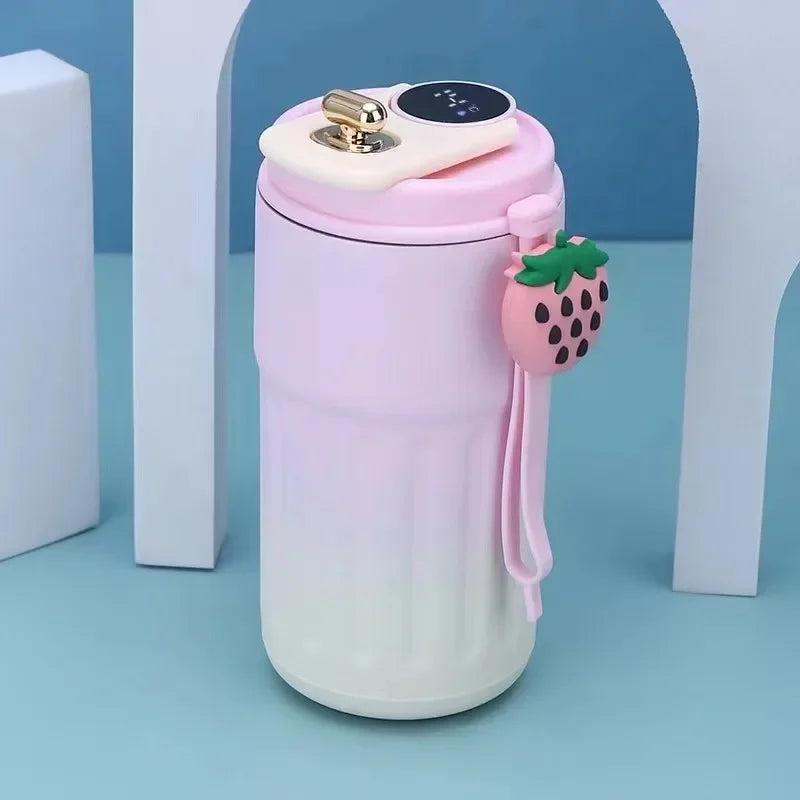 450ML Stainless Steel Thermo Water Bottle LED Temperature Display Coffee Cup Keep Cold and Heat Thermal Mug Travel Vacuum Flask