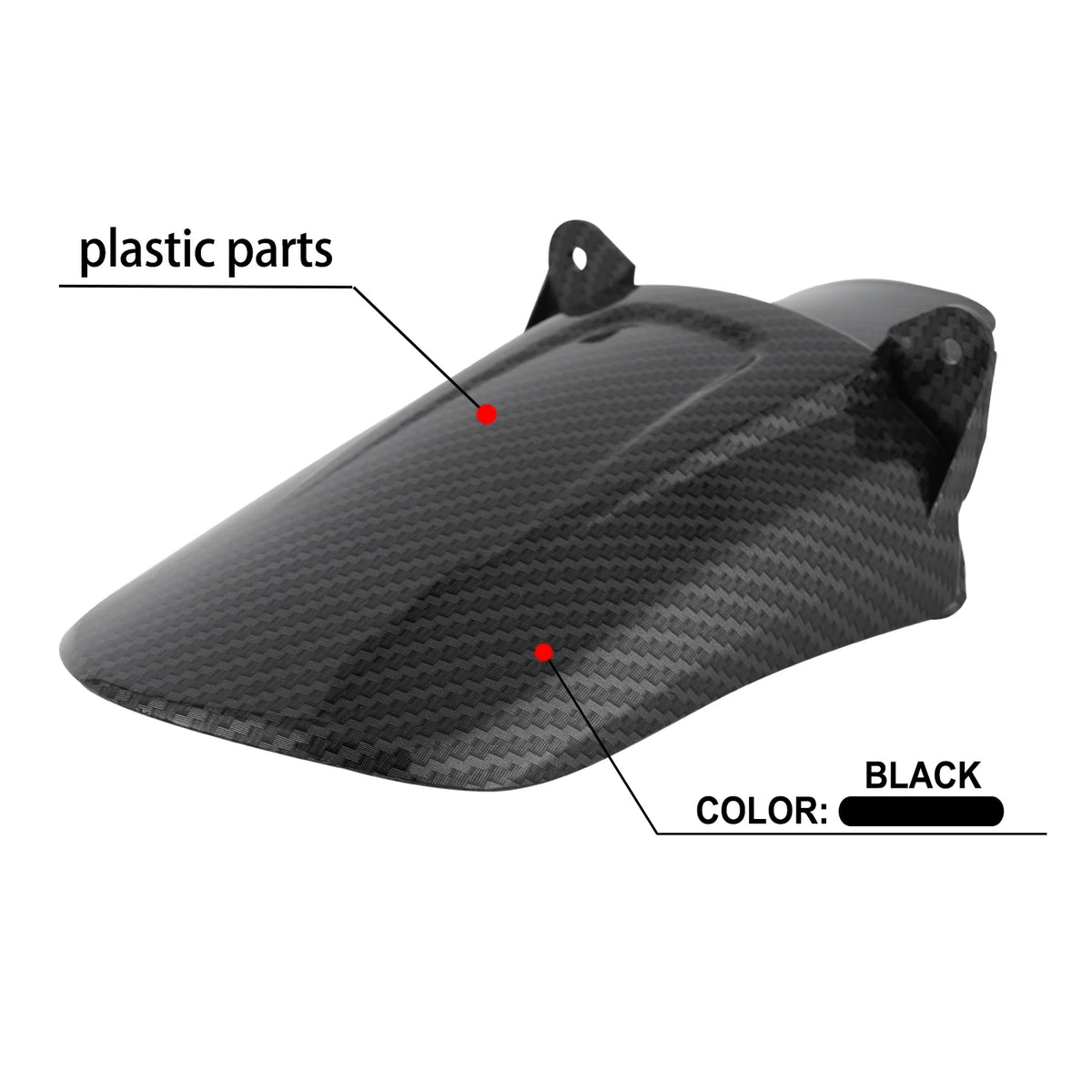 Motorcycles Imitation Carbon Fiber Rear Wheel Mudguards Fender For Surron Light Bee S X Off-Road Electric Dirt Bike E-bikes