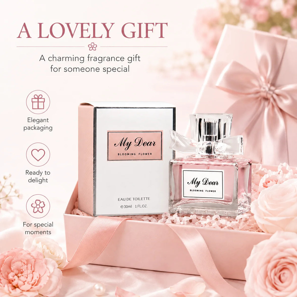 30ml Floral Sweetheart Perfume EDT Eau De Toilette Long Lasting Fragrance Portable Travel Suit Gift First Choice
