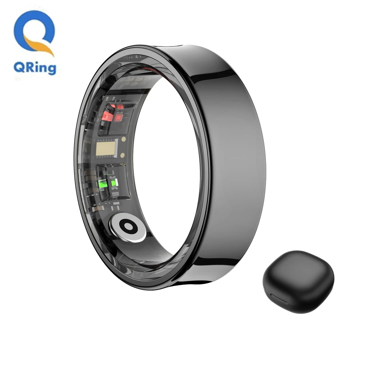 R09 Smart Ring Men Women With Charging Case,Health Sleep Monitor,Skin Temperature Monitor,60 Days Battery Life,5ATM Waterproof