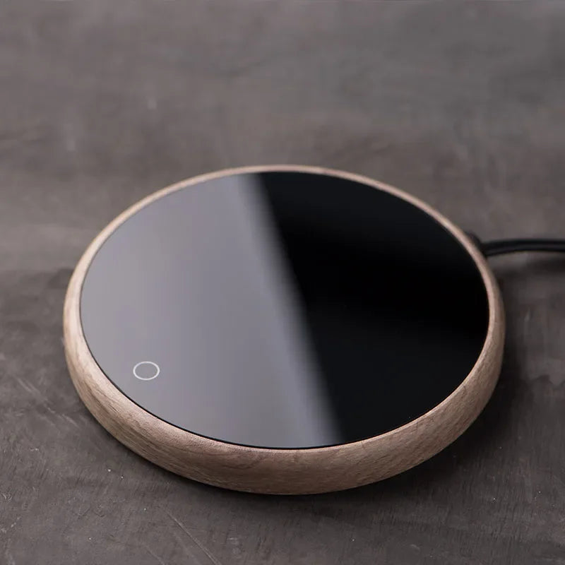 Electric Coffee Cup Warmer for Milk Water Tea Cocoa Home Office Desk Use Beverage Mug Warmer Heating Plate 8 Hours Auto Shut Off