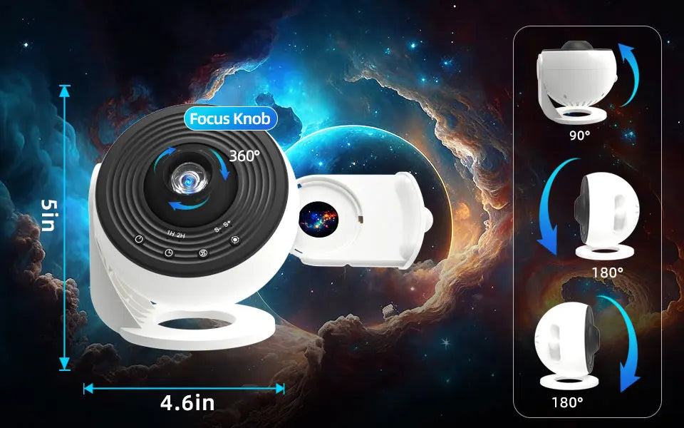 Galaxy Projector PRO Night Light 25 Projection 4K Patterns Planetarium Lamp For Kids Bedroom Valentines Day Gift Wedding