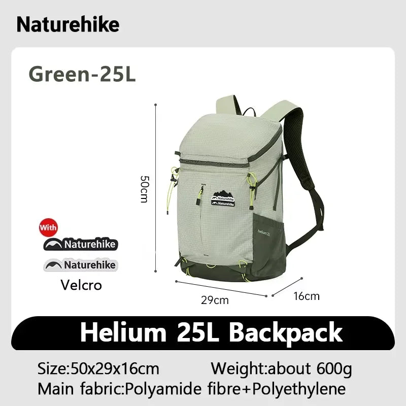 Naturehike Backpack Man Women 25L 30L Large Capacity Shoulder Bag Outdoor Climbing Hiking Portable Lightweight Waterproof Bag