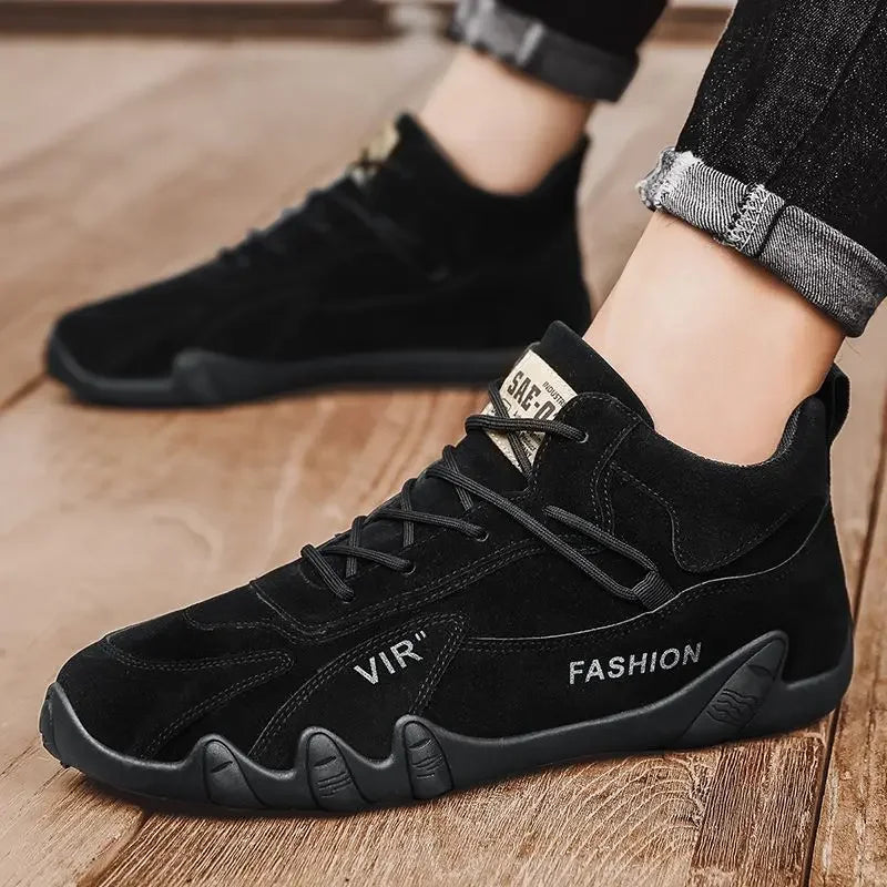 Sneakers for Men Autumn Flat Bottom Wear-resistant Workwear Anti Slip Men's Hiking Lightweight and Versatile Trendy Shoes Casual