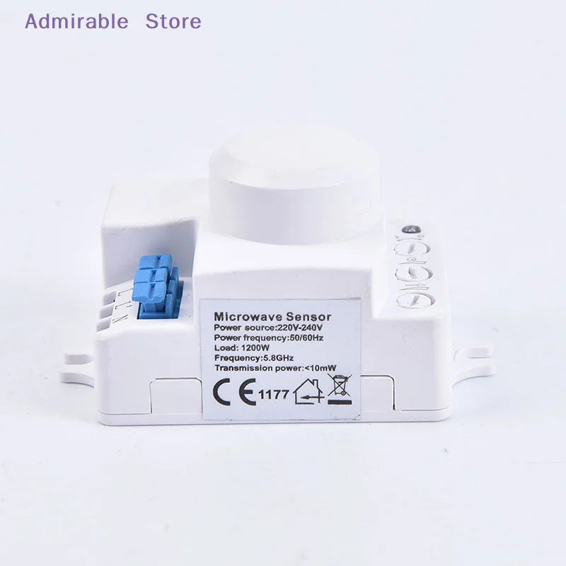 [W]Microwave Sensor Switch 5.8ghz HF 220V LED 360 Degree Radar Motion Body Sensor