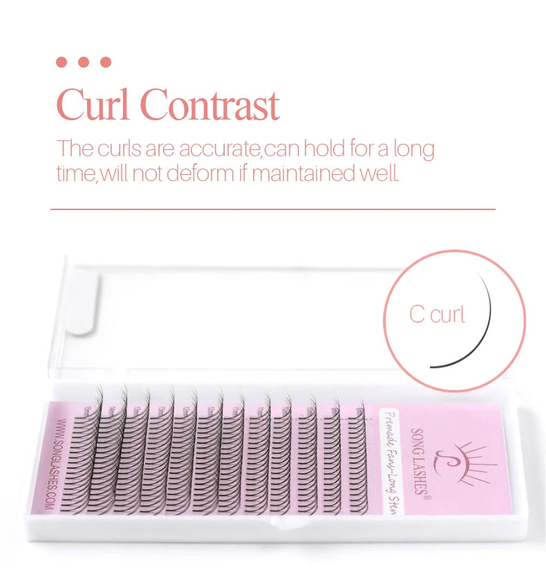 SONG LASHES Long Root Lashes Extensions Premade Volume Fans 2d/3d/4d/5d Faux Eye Lash Russian Volume Eyelash Extension