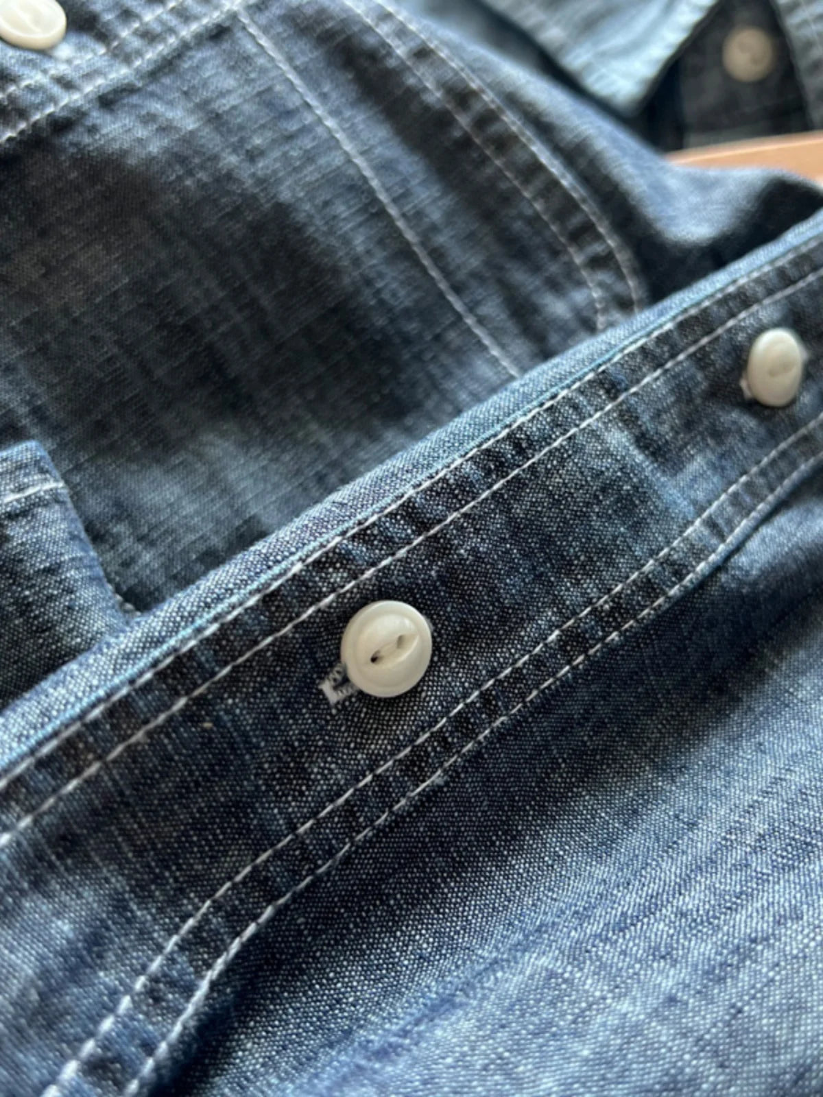 Japan Retro Bamboo Yarn Denim Casual Shirt Cool Hong Kong Style Long Sleeve Loose Spring Autumn 100% Cotton Washed Workwear Tops