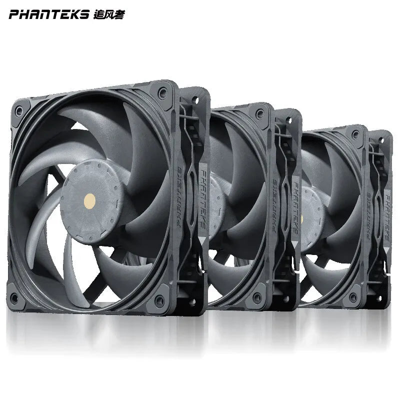 Phanteks T30 120mm High Wind Pressure Industrial Grade Cooling fan Vapo Bearing 4pin PWM 3000 rpm Remperature Control Silent Fan