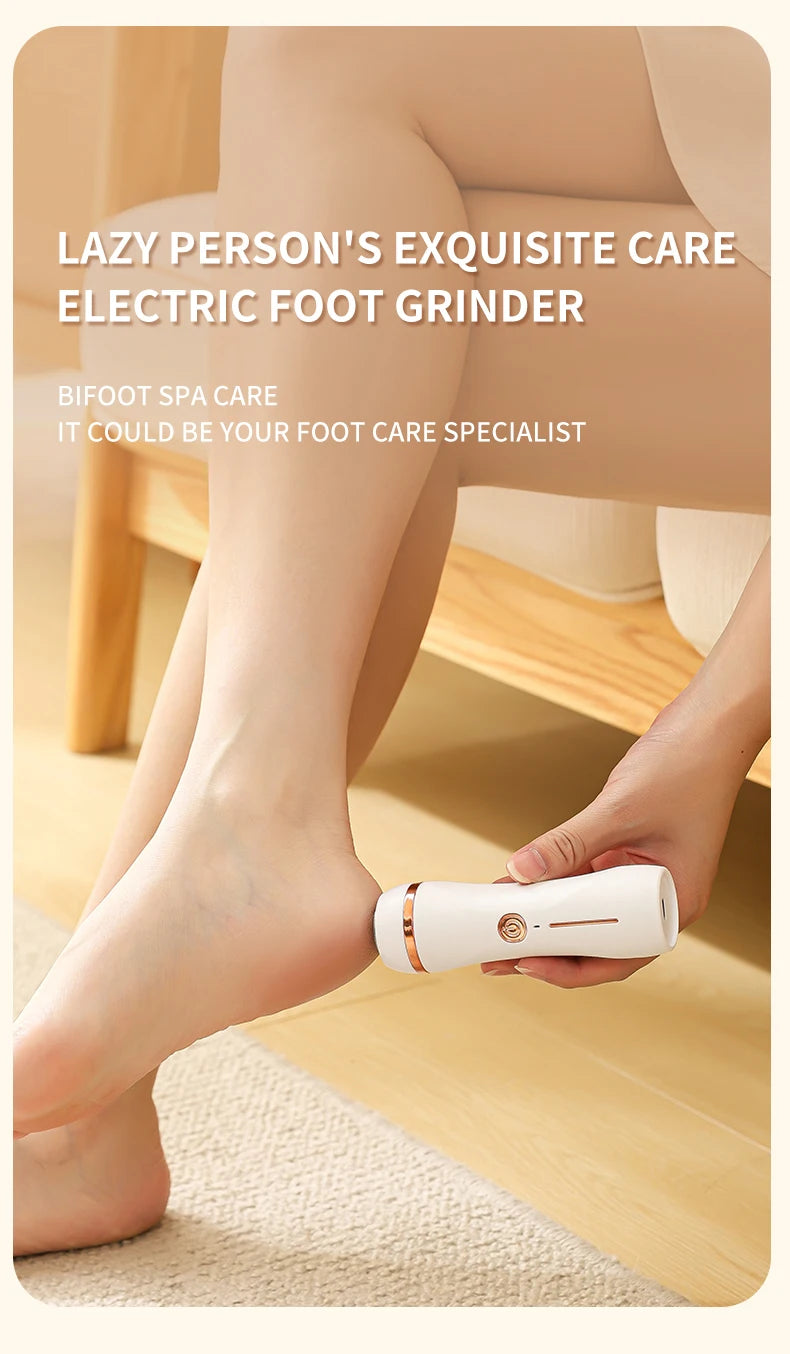 HOMEFISH Electric Foot Grinder Automatic Foot Callus Rubbing Pedicure Dead Skin Callus Remover for  Foot Beauty Machine