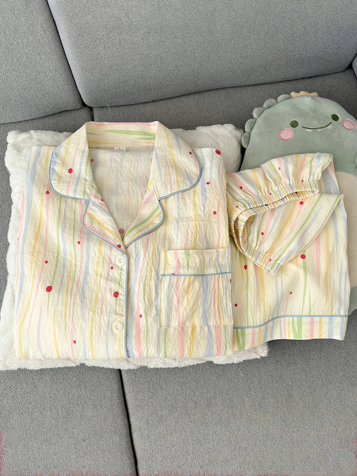 Summer 2026 New Short-Sleeved Shorts Pajamas Women's Cartoon Cute Girl Cardigan Set Ladies Sleepwear Breathable Homewear