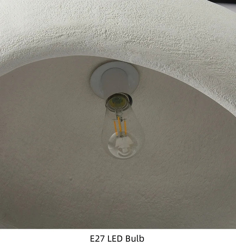 Japanese Resin Ceiling Lamp With E27 Light Bulb Led DownLight for Bedroom Living Dining Room