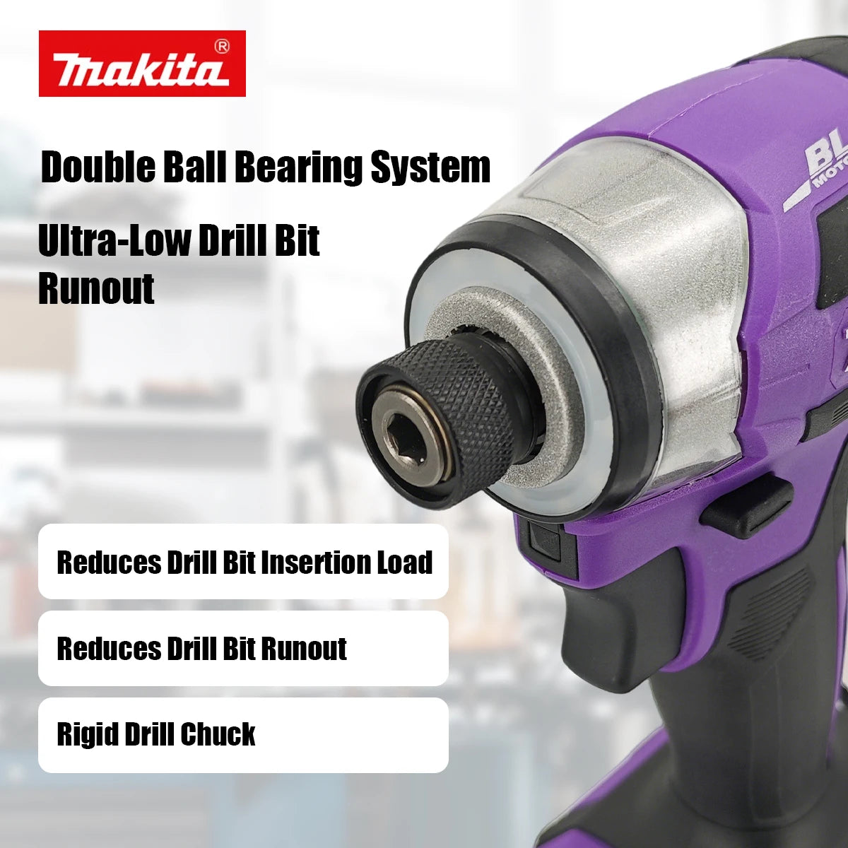 Makita DTD173 180Nm Violet Brushless Drill Power Tool for Home Improvement And DIY Electric Wood/Bolt/T-Mode
