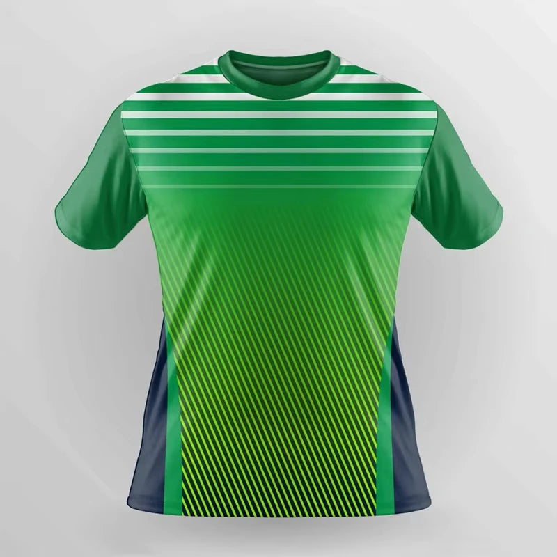 Simple Fashion Quick Dry Sports T Shirts Summer Casual Short Sleeve 3D Printed T-shirts Loose Breathable Running Badminton Tees