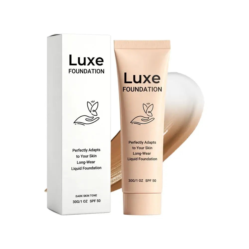 LUXE Waterproof Concealer 30ml Matching Foundation Full Coverage Makeup Easy Base Long Lasting Hide Blemishes Even Skin Tone