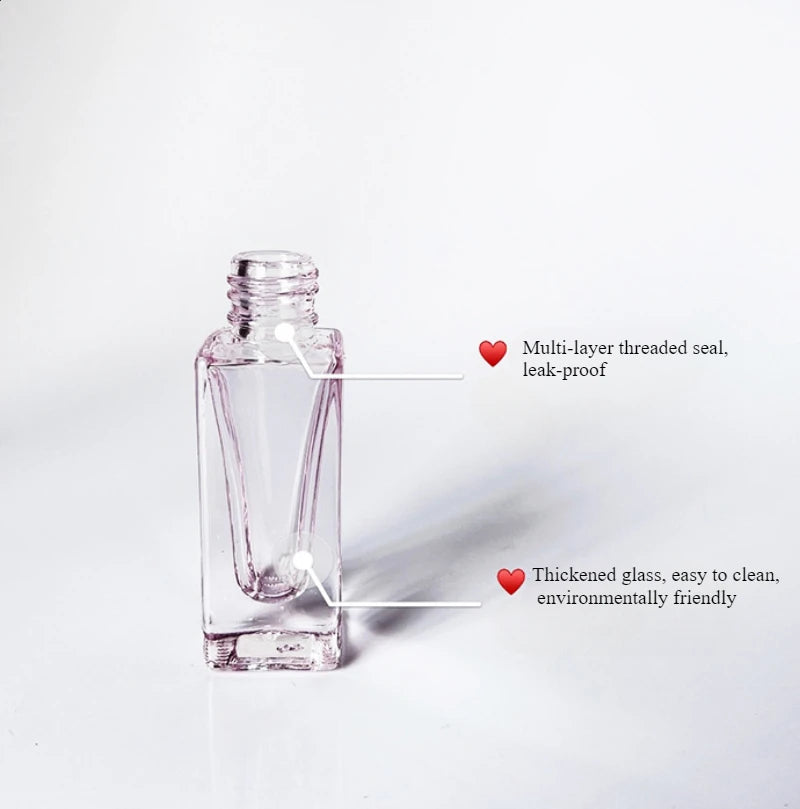 3pcs 5/10ml High Quality Perfume Spray Bottle Portable Empty Glass Cosmetic Atomizer Spray Container Travel Refillable Bottles