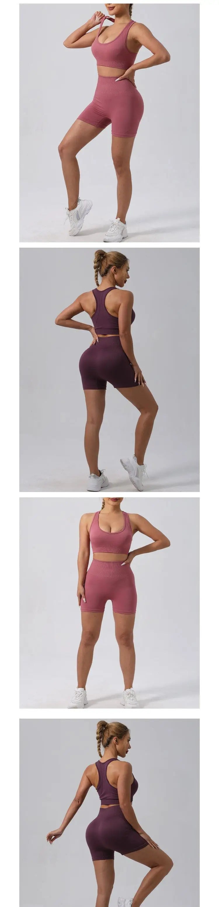 Seamless Legging Fitness Suit Women Sport Outfits Butt-lifting Yoga Pants Running Gym Clothing Comfortable Workout Clothes Solid
