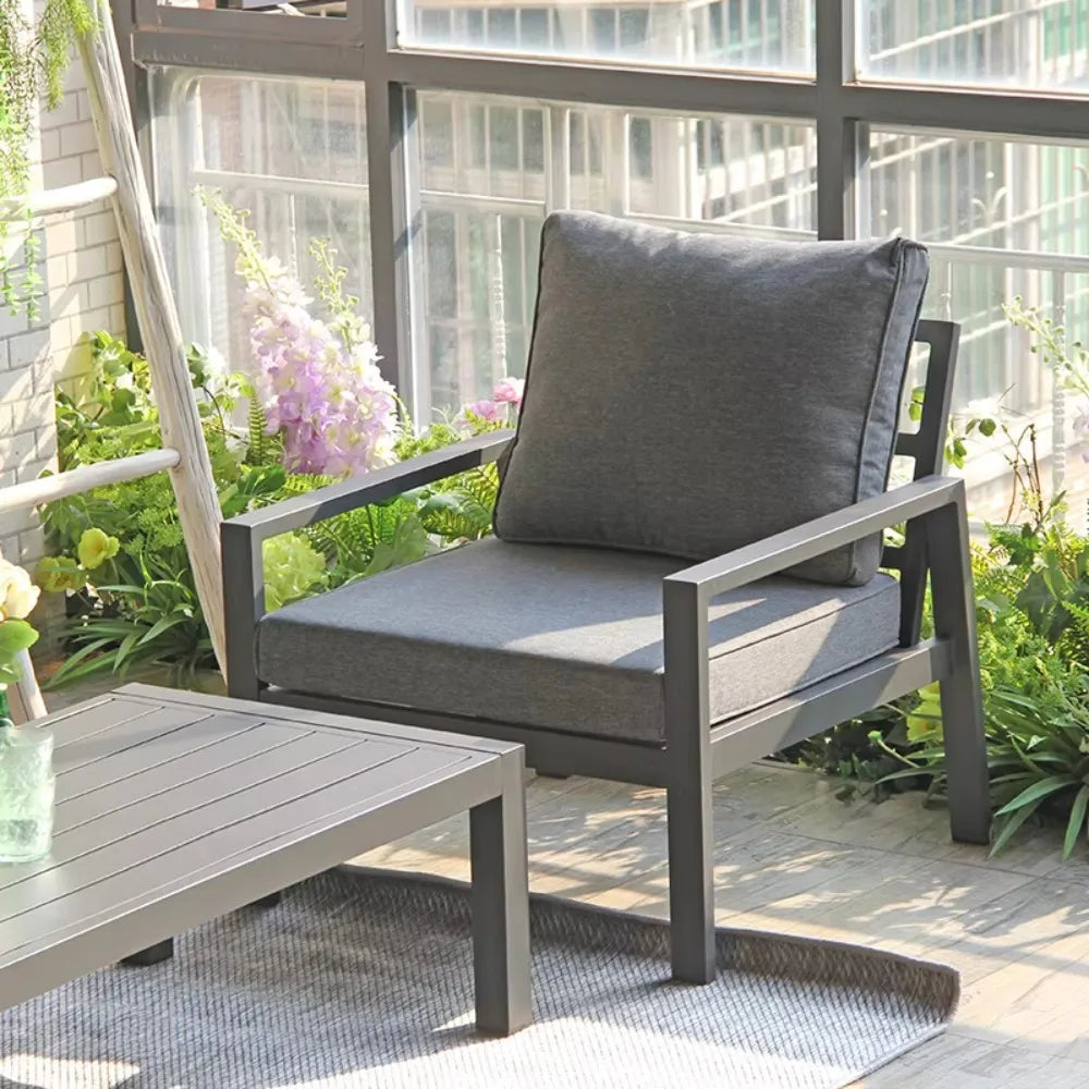 Modern outdoor garden furniture sofa set rope design for stylish indoor/outdoor use