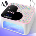 3D Diamond UV LED Nail Lamp For Fast Drying Gel Nail Phototherapy Heart Shape Machine 45 LEDs Manicure Salon Tool Equipment