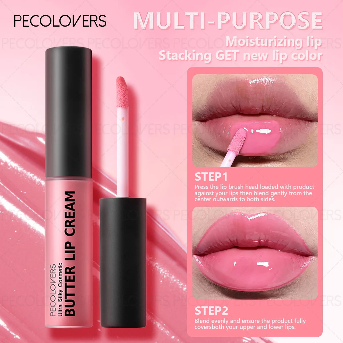 3PCS Lip Liner And Lip Gloss Set, Soft Textured Lip Beautifying, Multi-Purpose Lip Makeup, Lip Beauty Cosmetic