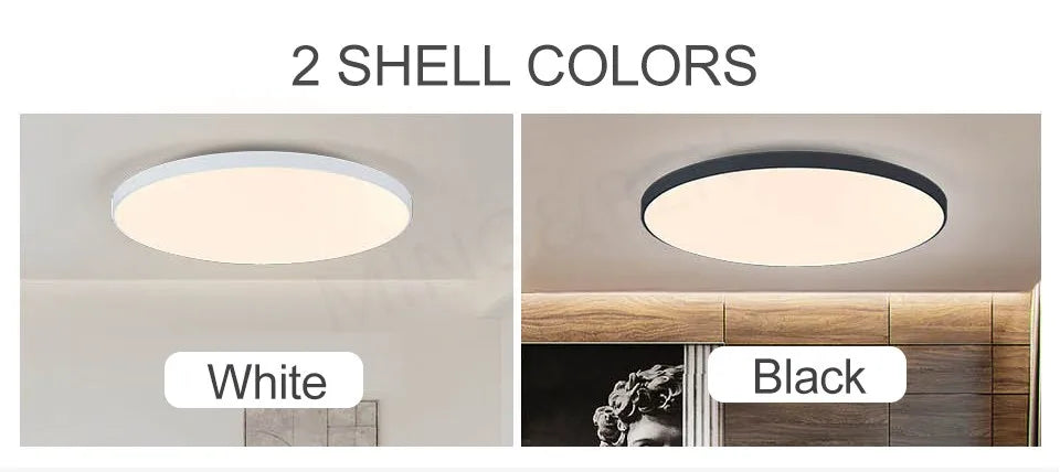 MING&BEN Smart LED Ceiling Lamps 18.5in Round Modern LED Ceiling Light With APP Remote Control Dimmable For Bedroom Living Room