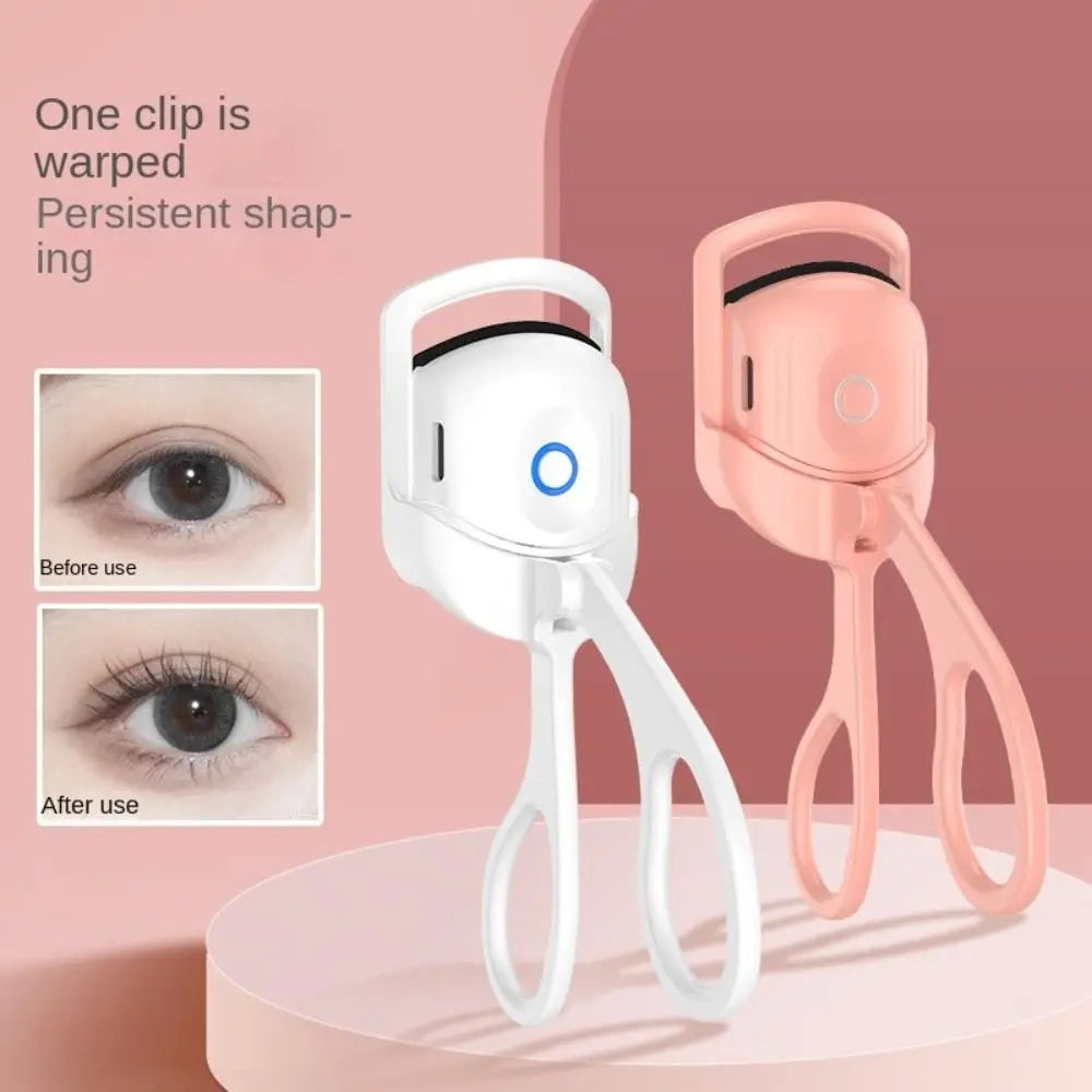 USB Rechargeable Easy To Use Temperature Control Electric Heated Eyelashes Curler Iron Perm Eyelashes Clip Makeup Accessories
