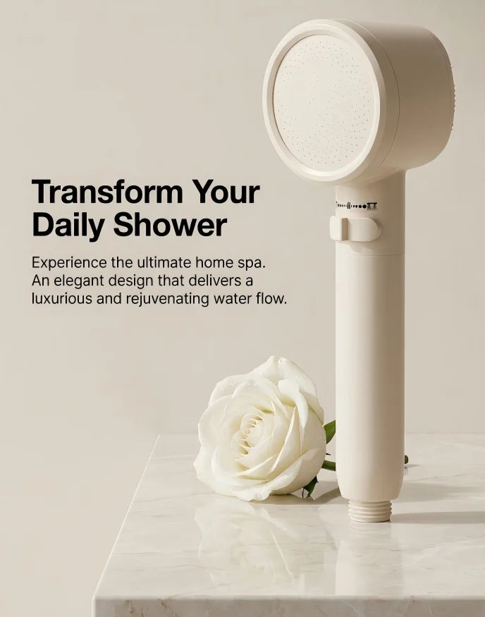 High Pressure Filter Shower Head Double Sided Handheld Macaron Sprayer Chlorine Removal for Bathroom