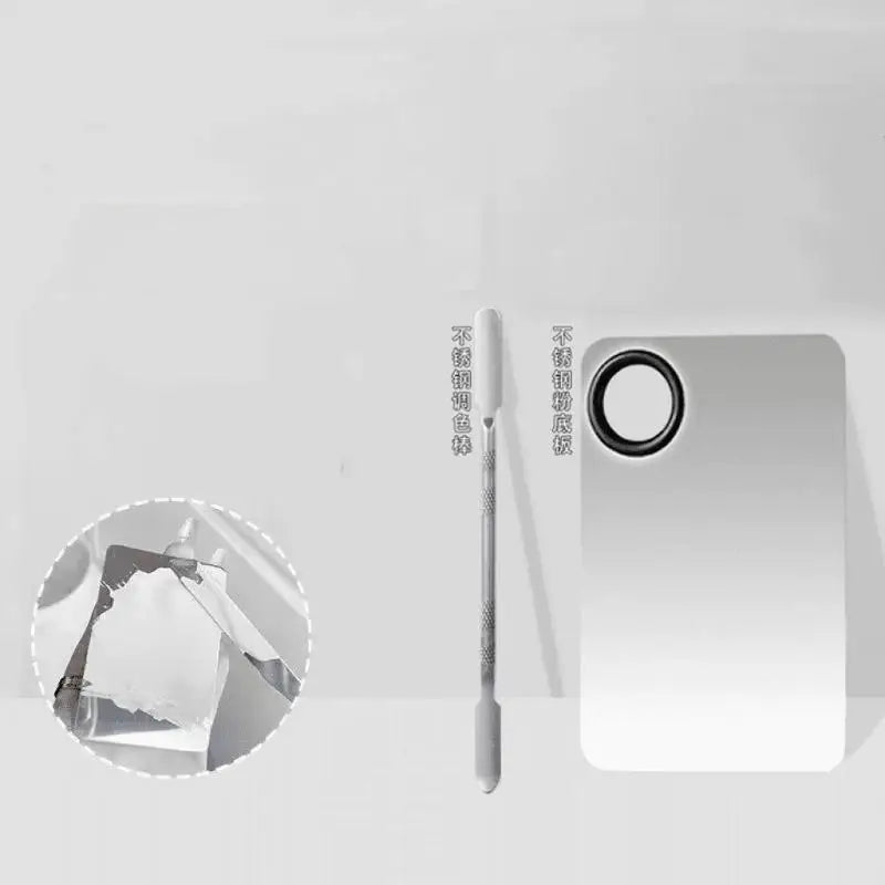 Makeup Palette For Foundation Application Lipstick Eye Shadow Mixer Palette Cosmetic Brushes With Spatula Beauty Tools Nail Art
