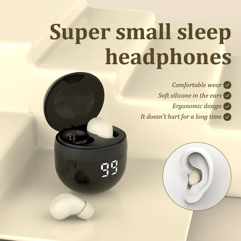 Wireless In-ear Headphones Bluetooth 5.4 Earphone Control Sport Headset Waterproof Microphone Music for Tumbler Design Mini Tiny