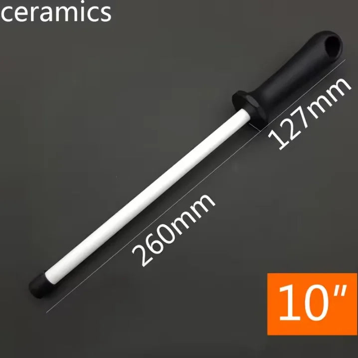 Diamond Sharpening Rod Tungsten Steel Carbon Steel  Kitchen Gadgets Slaughterhouse Butcher Ceramic Household Knife Sharpener