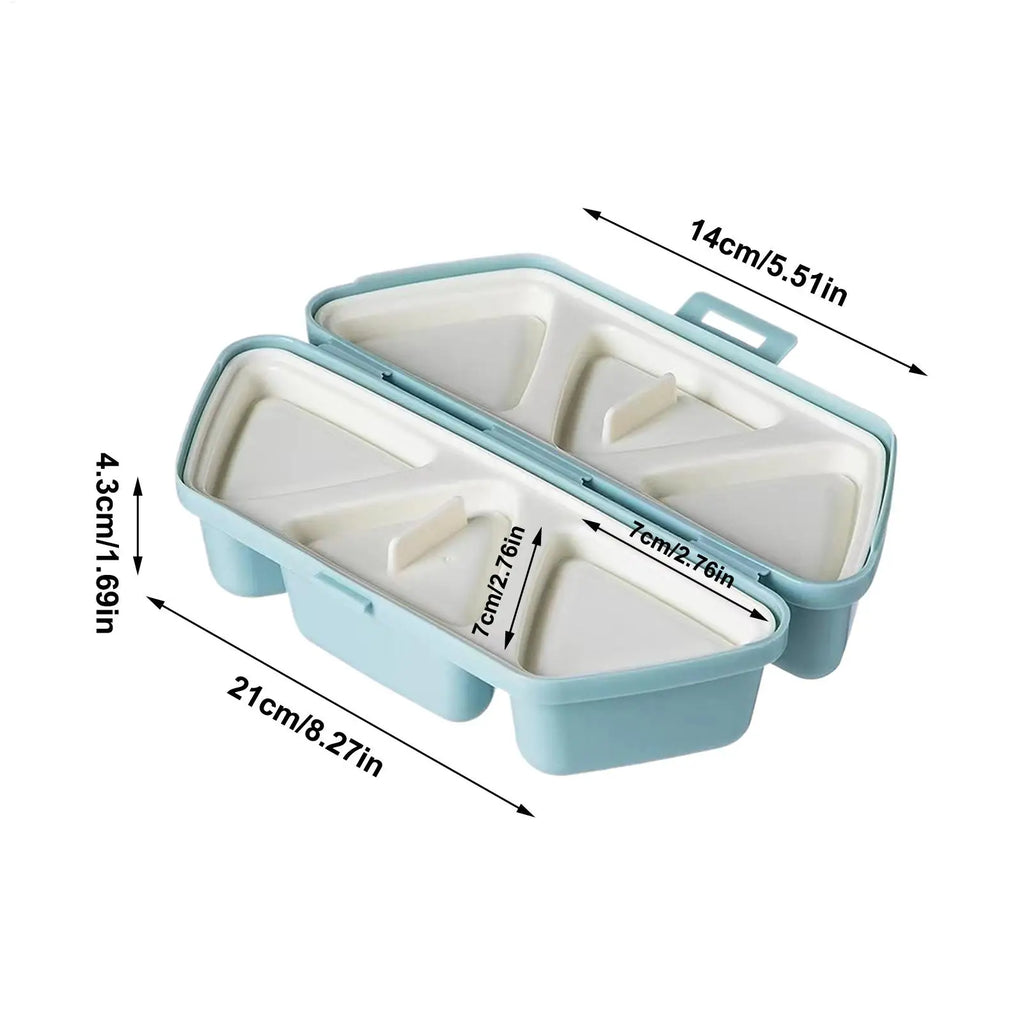 Sushi Mold Maker 6 Cavity Triangle Rice Ball Onigiri Mold Bento Box Tools Non Stick Kitchen Gadgets for Meal Prep Cooking DIY