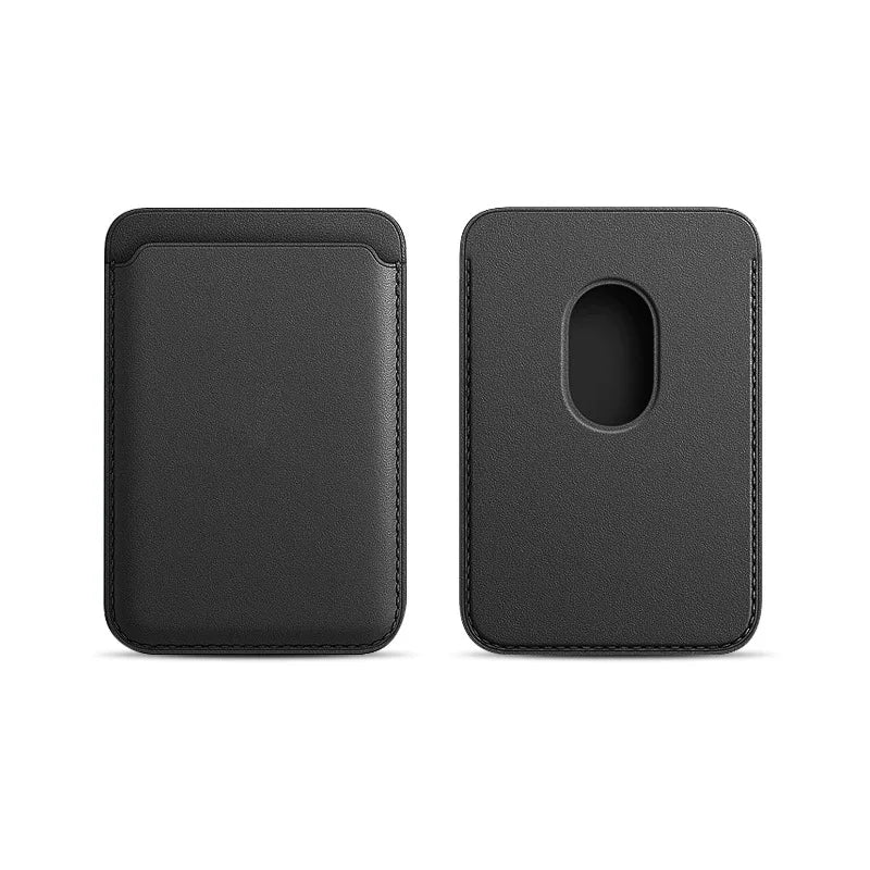 Magnetic Card Holder Leather PU Card Sleeve ID Card Holder Mobile Phone Back Sticker Bag For Magsafe iPhone 17 Card Holder Cover