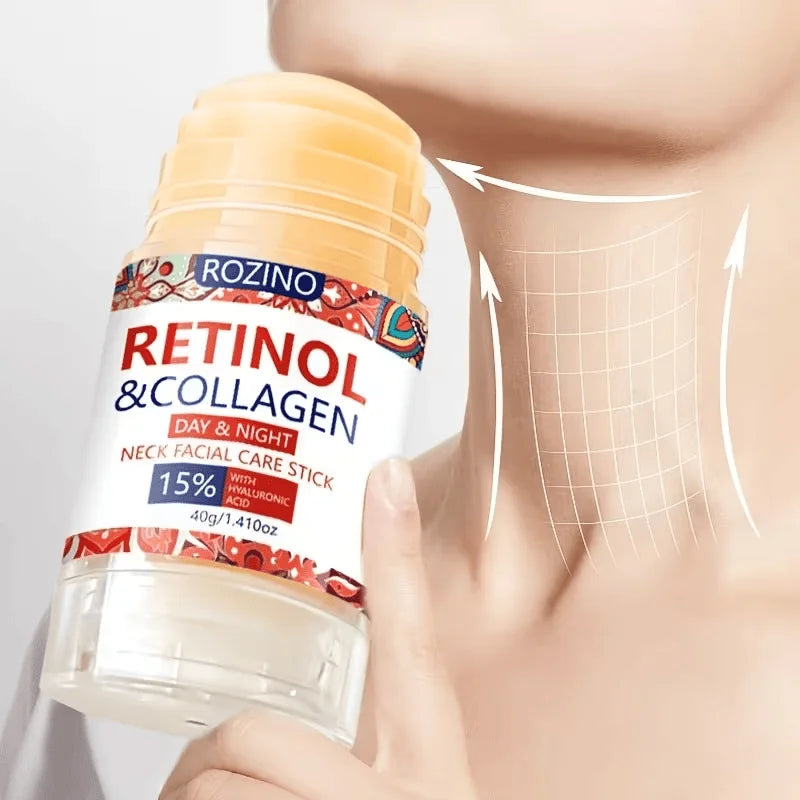 1Pcs/2Pcs/3Pcs Retinol Facial and Neck Care Stick, Cares for the Facial and Neck Areas, Dual Summer Benefits, Rich in Deeply Moisturizing Ingredients, Leaving Skin Soft and Hydrated Suitable for Dry Skin, Makes Skin Look Smoo
