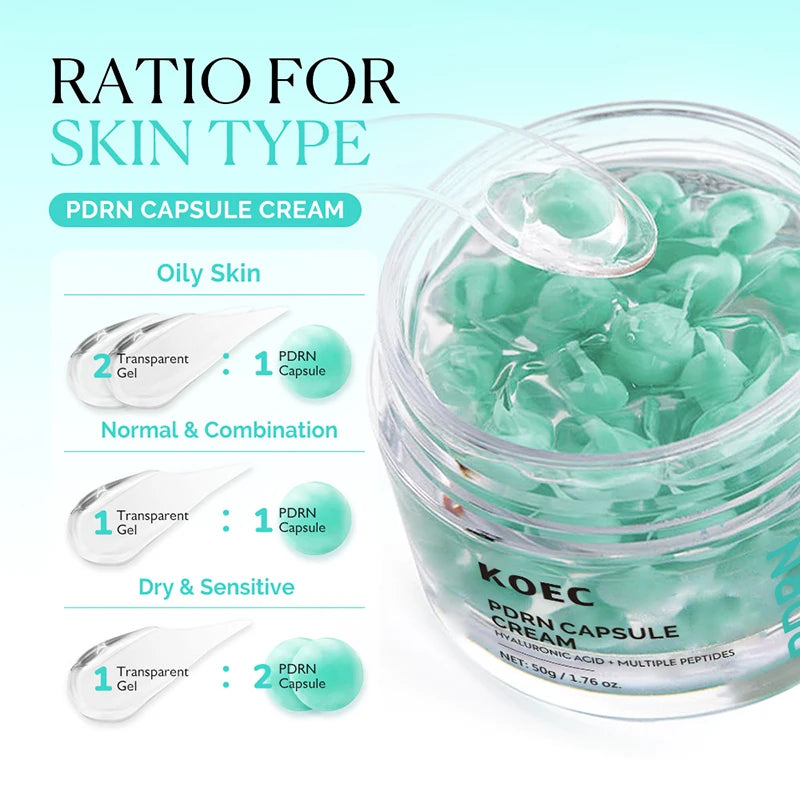 PDRN Centella Asiatica Glow Facial Serum Smooth Skin Soothing Hydrating Essence Deep Nourishing Facial Essence Korean Skincare