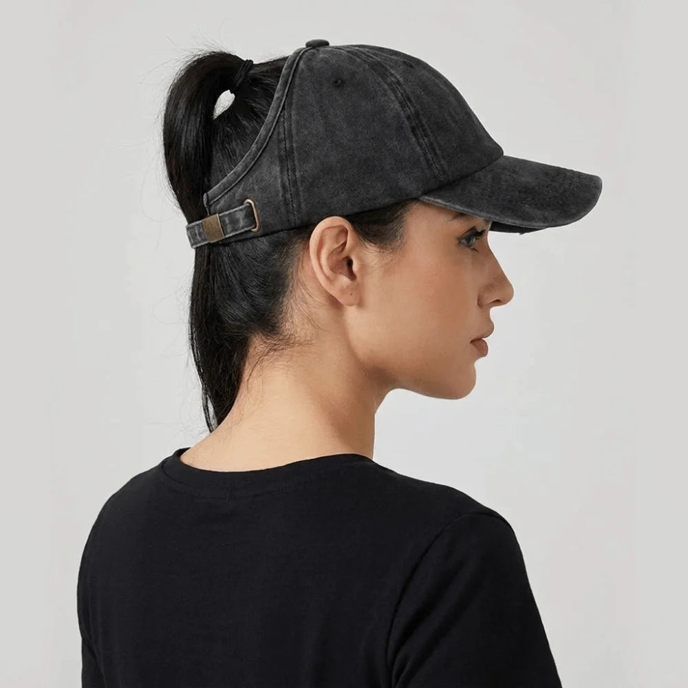 Casual Solid Color Washed Baseball Cap Hip Hop Adjustable Empty Top Hat Sunscreen JK Sun Protection Peaked Hat Sports