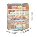 Kids Utensil Organizer Clear Adjustable Storage Rack for Baby Bottles Cups Plates Kitchen Countertop Fridge Dining Cabinet