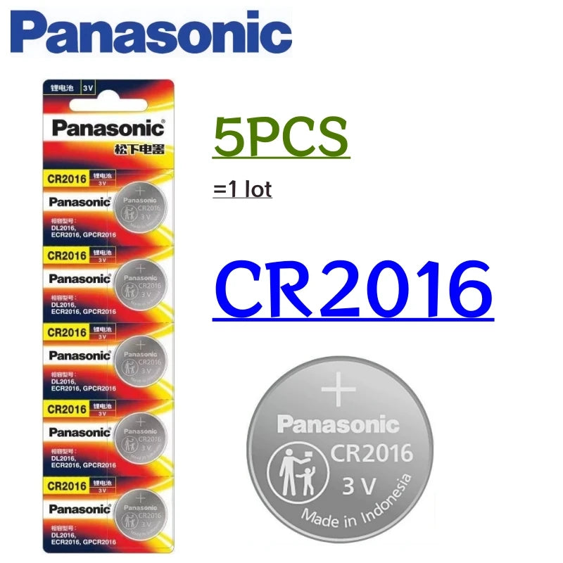5-50PCS Original PANASONIC CR2016 CR 2016 3V Lithium Battery For Watch Calculator Clock Remote Control Toys Button Coins Cell