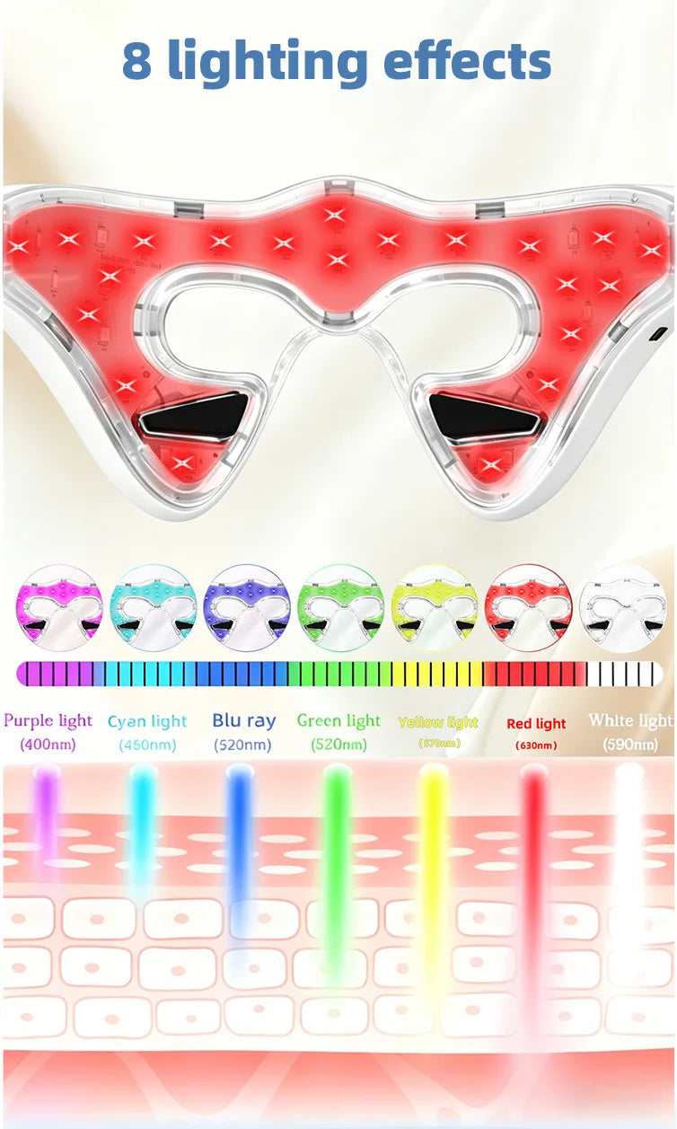 Red Blue Light Eye Beauty Device Household LED Infrared Beauty Instrument ESM Eye Massager Beauty Eye Mask