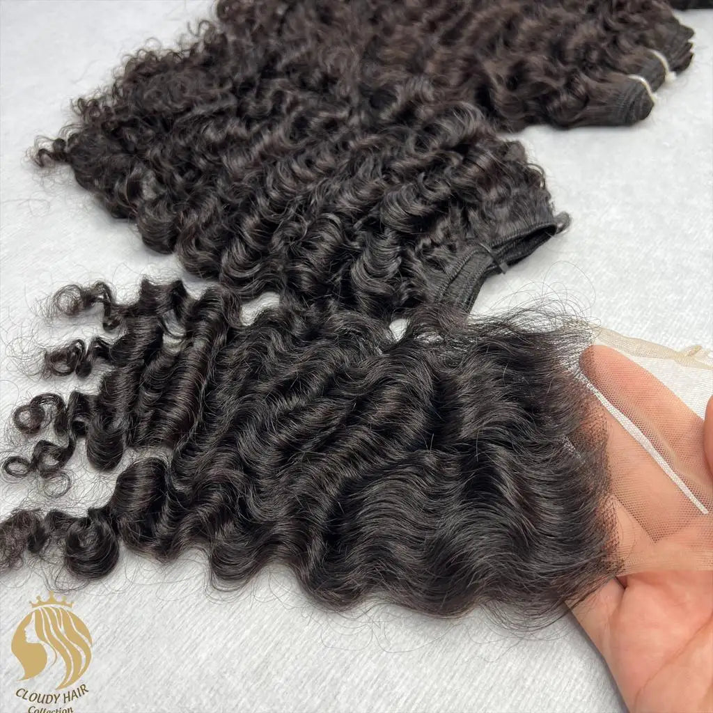 Factory Price Wholesale Afro Closure HD Lace Human Hair Cuticle Aligned Super Double Drawn 36 Inches Long-Lasting Quality