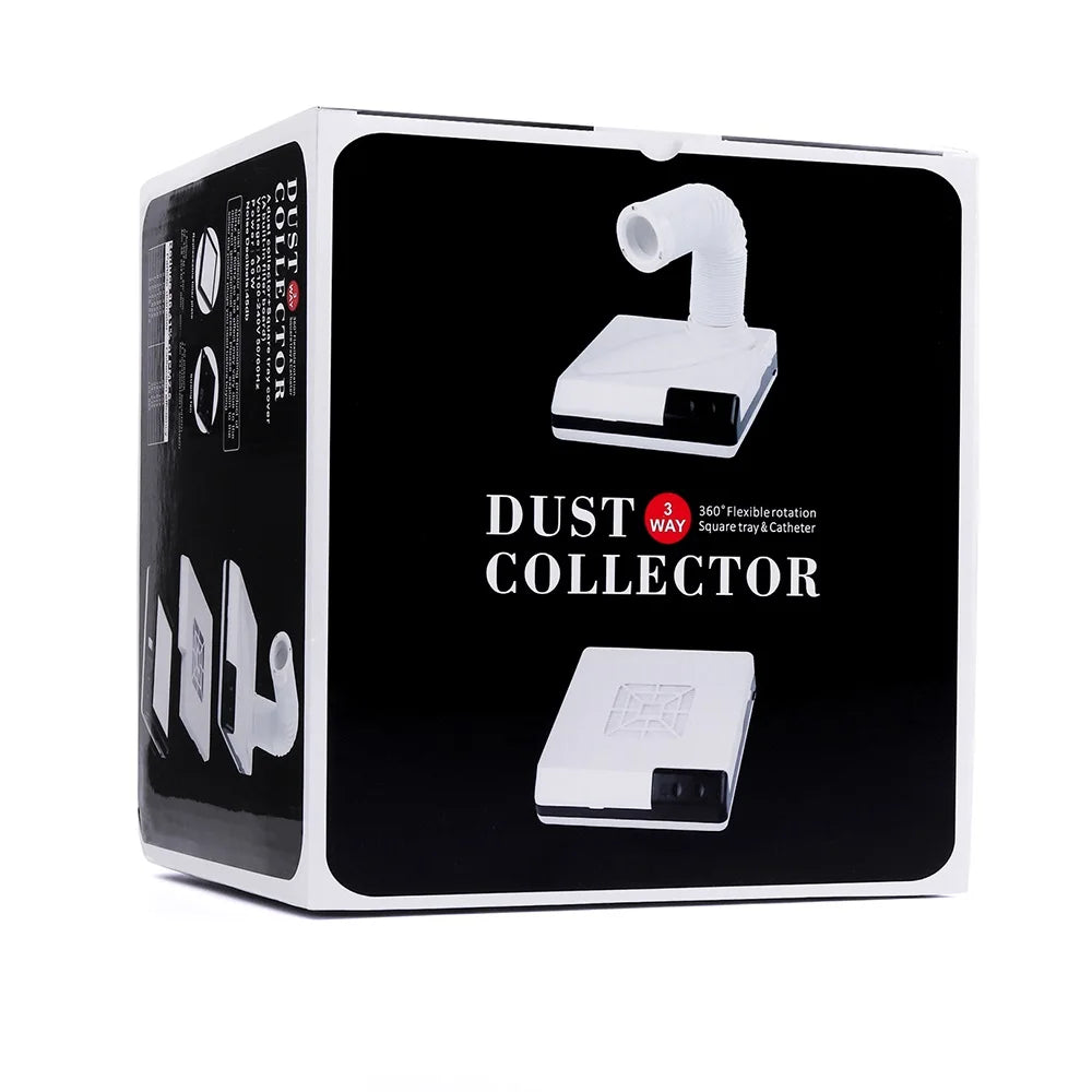 Nail Dust Collector Manicure Machine Tool Vacuum Cleaner Strong Power Fan with Filter LED Suction Beauty Salon Nail Art