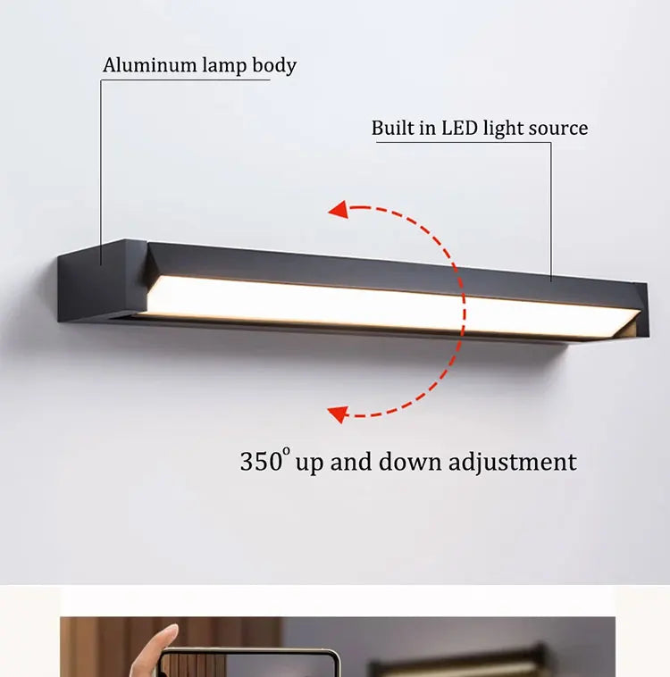 IP65 Waterproof Outdoor LED Wall Lamp Rotatable lamp Villa courtyard garden porch outdoor light Aluminum Wall Lights Fixture