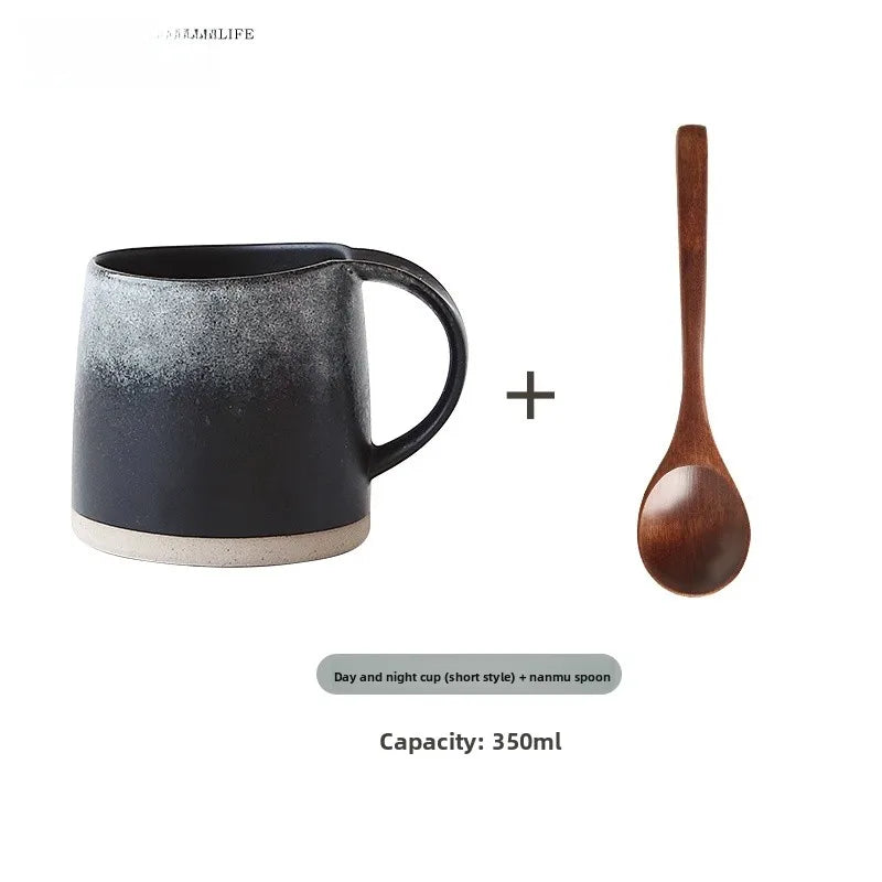 Tlife Japanese Sle Cerc Coffee Cup Vintage Small Batch Mugs Couple Cups Day Night Home Use Handmade Available