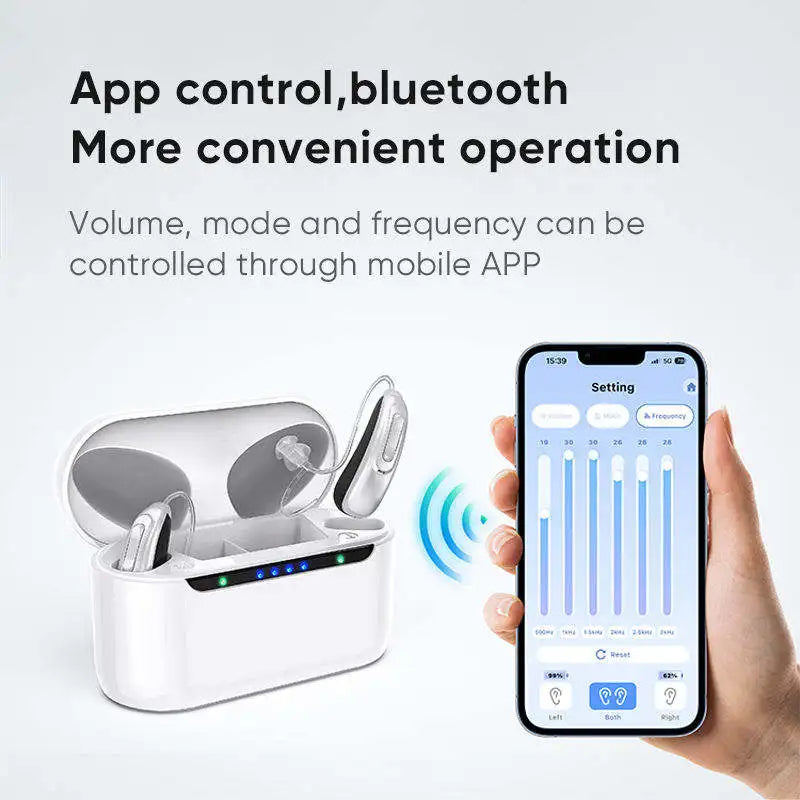 2026 Best Elderly Hearing Aid Rechargeable Deaf 30 channel program Mini Wireless Sound Amplifier Invisible Hearing Aids