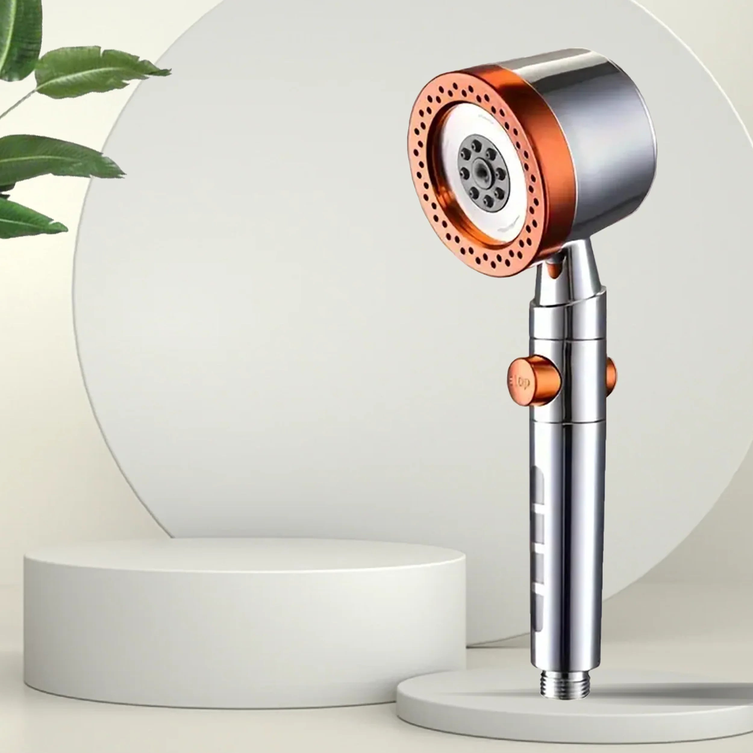 New High Pressure Water Saving Filter Shower Head 5 Modes Handheld Shower Head One Button Stop Bathroom Accessories Set
