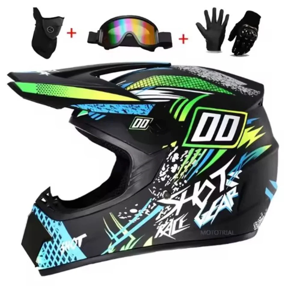 Free Shipping & 3 Gifts All-New Full Face Off-Road Motorcycle Helmet Downhill AM DH Motocross Cross Casco Capacete Helmets
