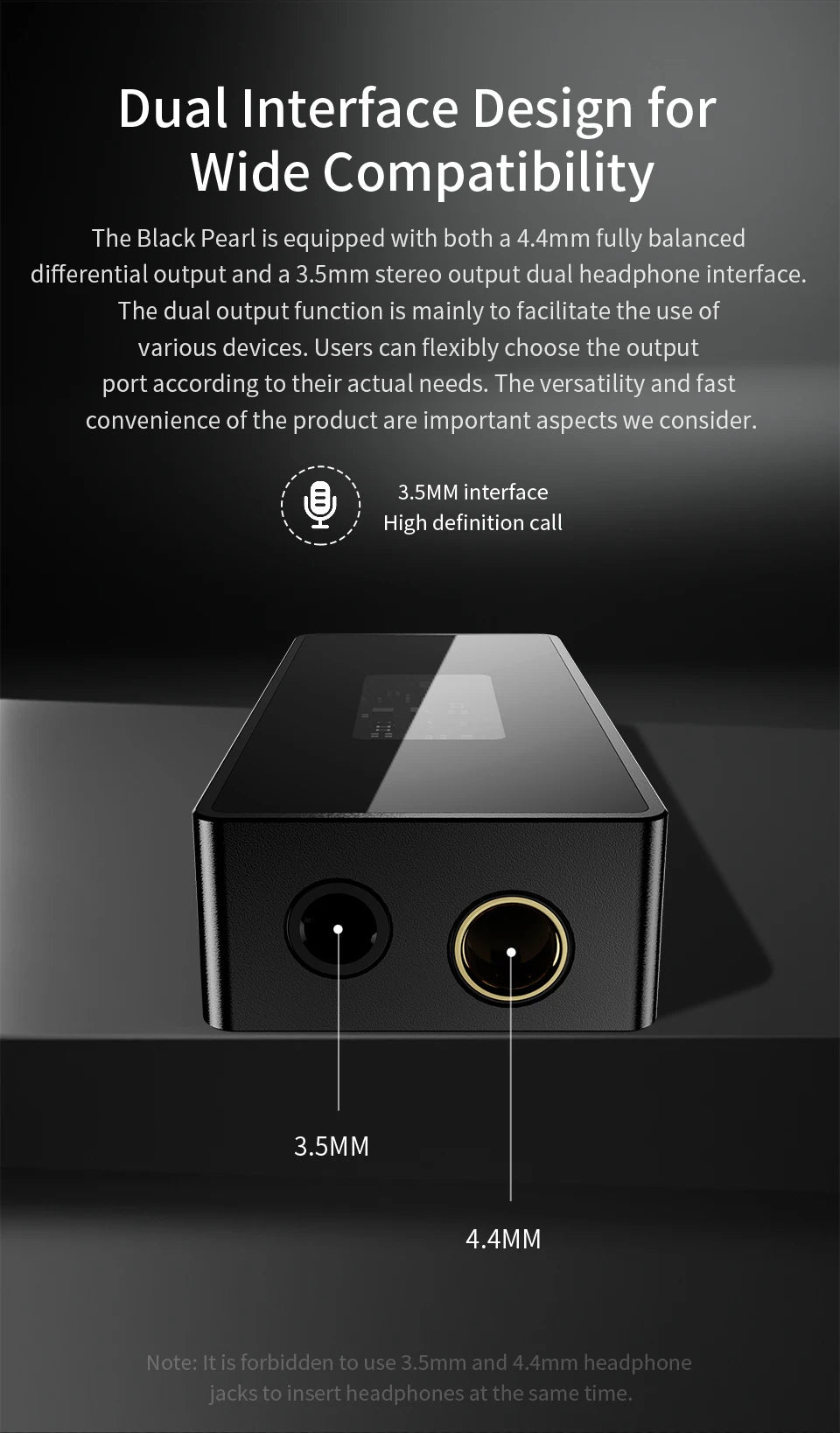 TRN Black Pearl Portable Hi-Fi Digital Audio Decoder 3.5+4.4 Output Dual CS43131 PCM 384kHz 32Bit DSD256 DAC Headphone Amplifier